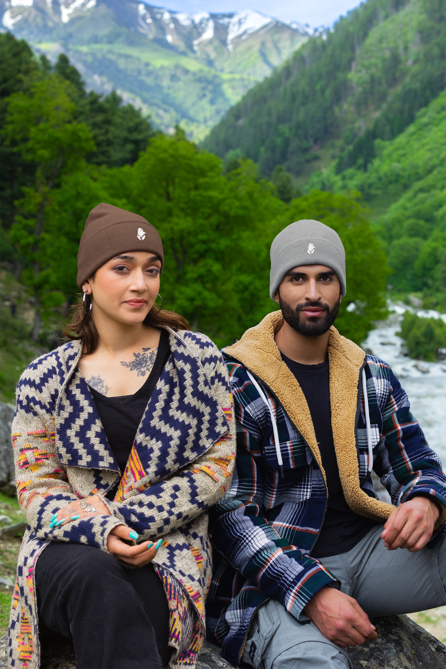 Strickmütze Unisex mit Stickerei | Warme Winter Beanie, Streetwear & Outdoor Mütze, Perfektes Geschenk
